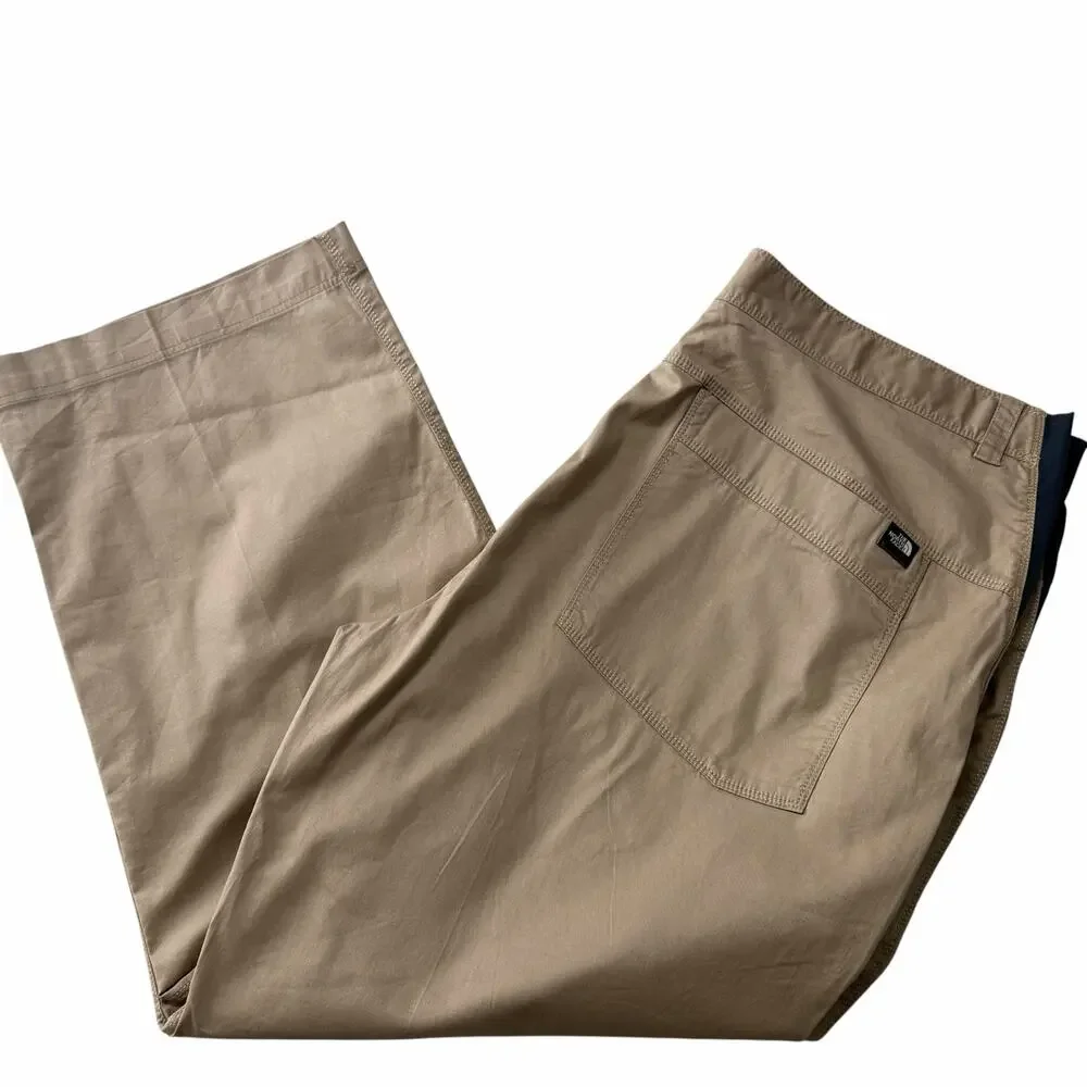 The North Face Hiking Utility Pants Men's XL 38x28 Tan Articulated Knees Outdoor